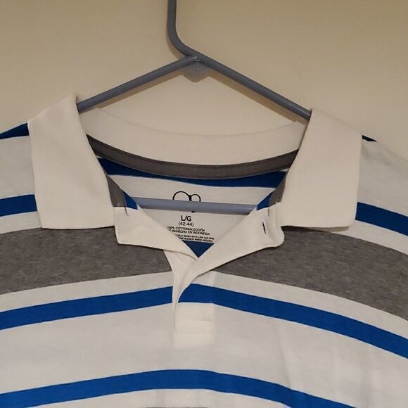 Men's two button polo golf shirt - Picture 3 of 4